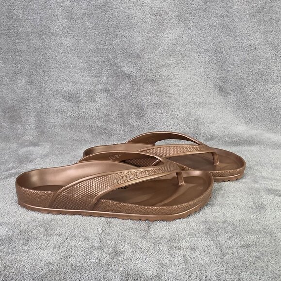 Womens Birkenstock Rose Gold EVA Gizeh Sandals Waterproof Flip-Flops Size 40 - Picture 4 of 7